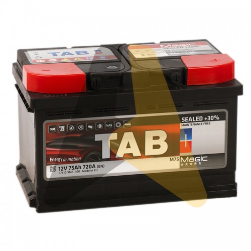 Автомобильный аккумулятор Tab Magic 75R низ. 720A  189072 57510