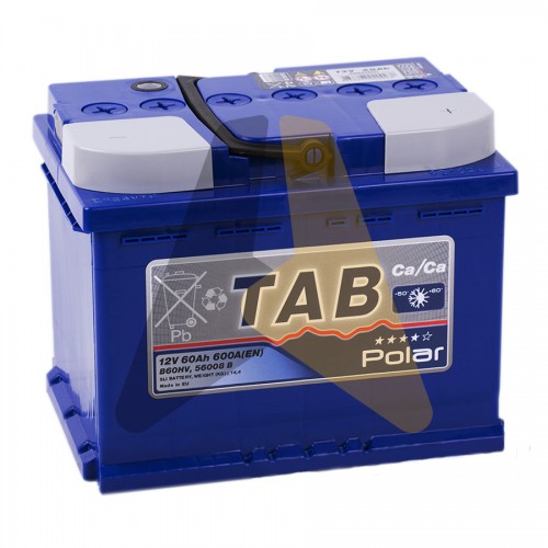 Автомобильный аккумулятор Tab Polar 60R 600A  121060 56008