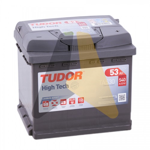 Автомобильный аккумулятор Tudor High-Tech 53R 540A  TA530