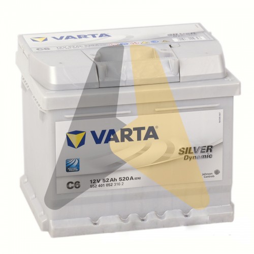 Автомобильный аккумулятор Varta Silver Dynamic C6 52R 520A
