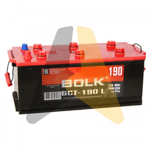 Автомобильный аккумулятор BOLK 190 рус 1200A  AB 1900
