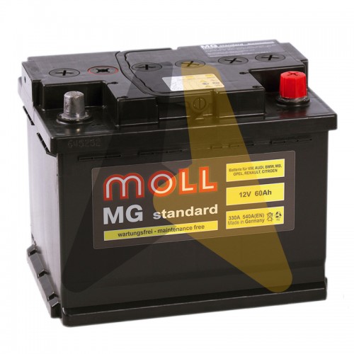 Автомобильный аккумулятор Moll MG Standard 60R 540A