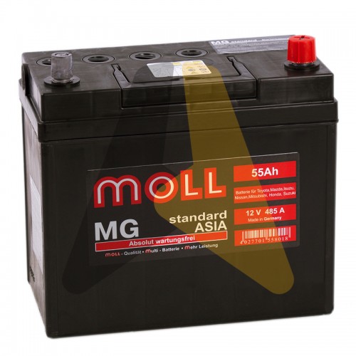 Автомобильный аккумулятор Moll MG Standard Asia 65B24LS 55R 485A