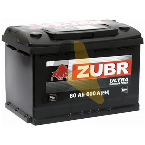 Автомобильный аккумулятор ZUBR Ultra 60R 600A